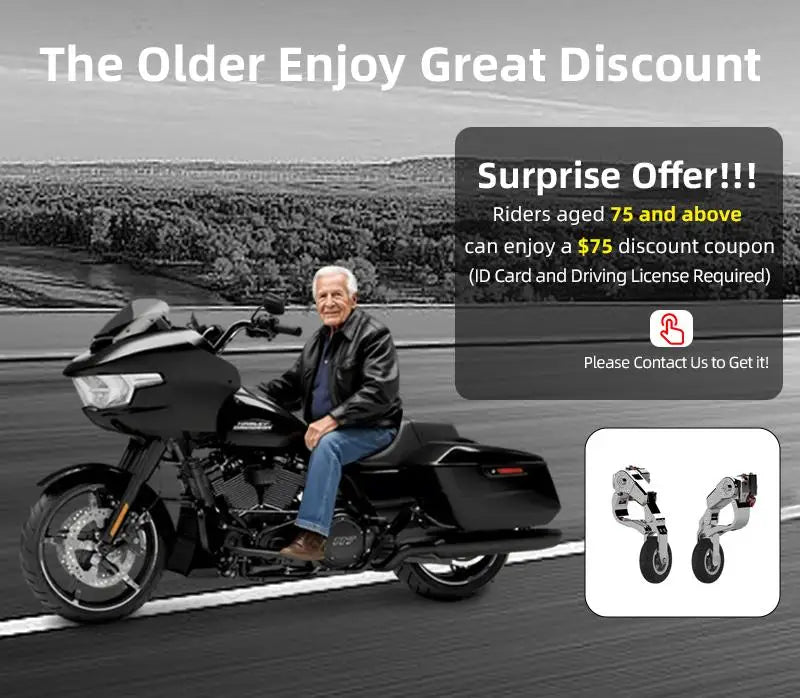 Motorcycle Stand Landing Gear System Electric Gear Auxiliary Parking for Harley Touring Indian Springfield Honda Gold Wing BMW