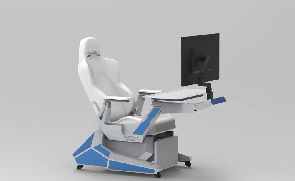 Cheap Comfortable Recline Computer Cockpit Zero Gravity Chair Ergonomic Chair Workstation for 1-2 Monitors