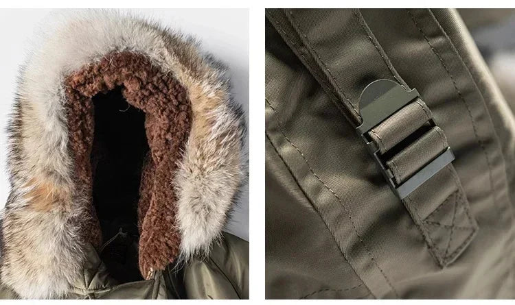 Rugged Bronso Type 2026 N-3 Snorkel Parka Real Fur Collar Heavy Duty Long Bomber Jacket N3B 2026ss design