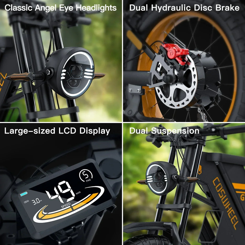 Coswheel GT20 High Speed Adults Electric Dirt Road Bike Electric Mountain Bike EU US UK Stock for Women City Ebike Electric Bike