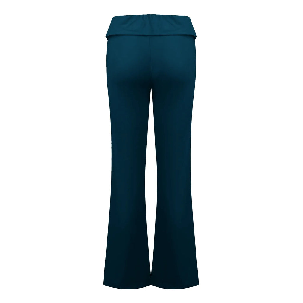 Women Flare Leggings High Waist Wide Leg Yoga Pants Seamless Fitness Workout Tights Gym Sports Trousers Casual Slimming Clothing