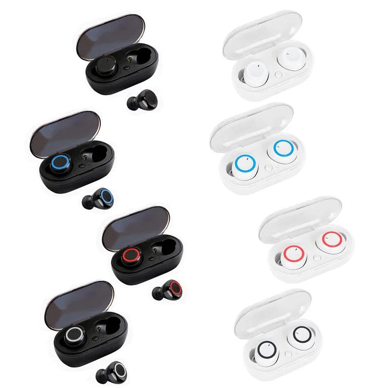 Y50 TWS Wireless Bluetooth Headset Bluetooth Headphones Gaming Headset Microphone in-ear Wireless Earbuds for Xiaomi Earphones