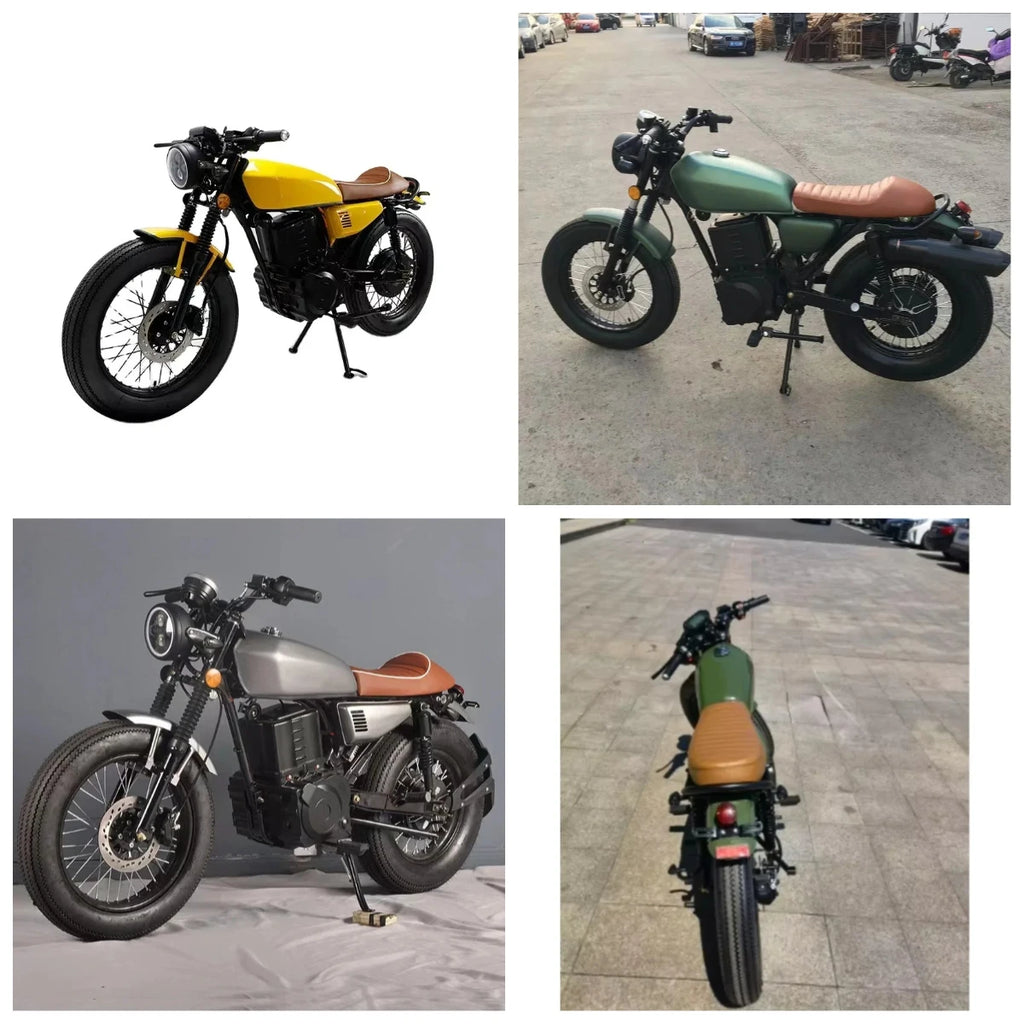 STRO Chinese Retro Electric Motorcycles Off-road Retro Motorbike Electric Scooter Electric Bicycle Motorbike Retro Motorcycles