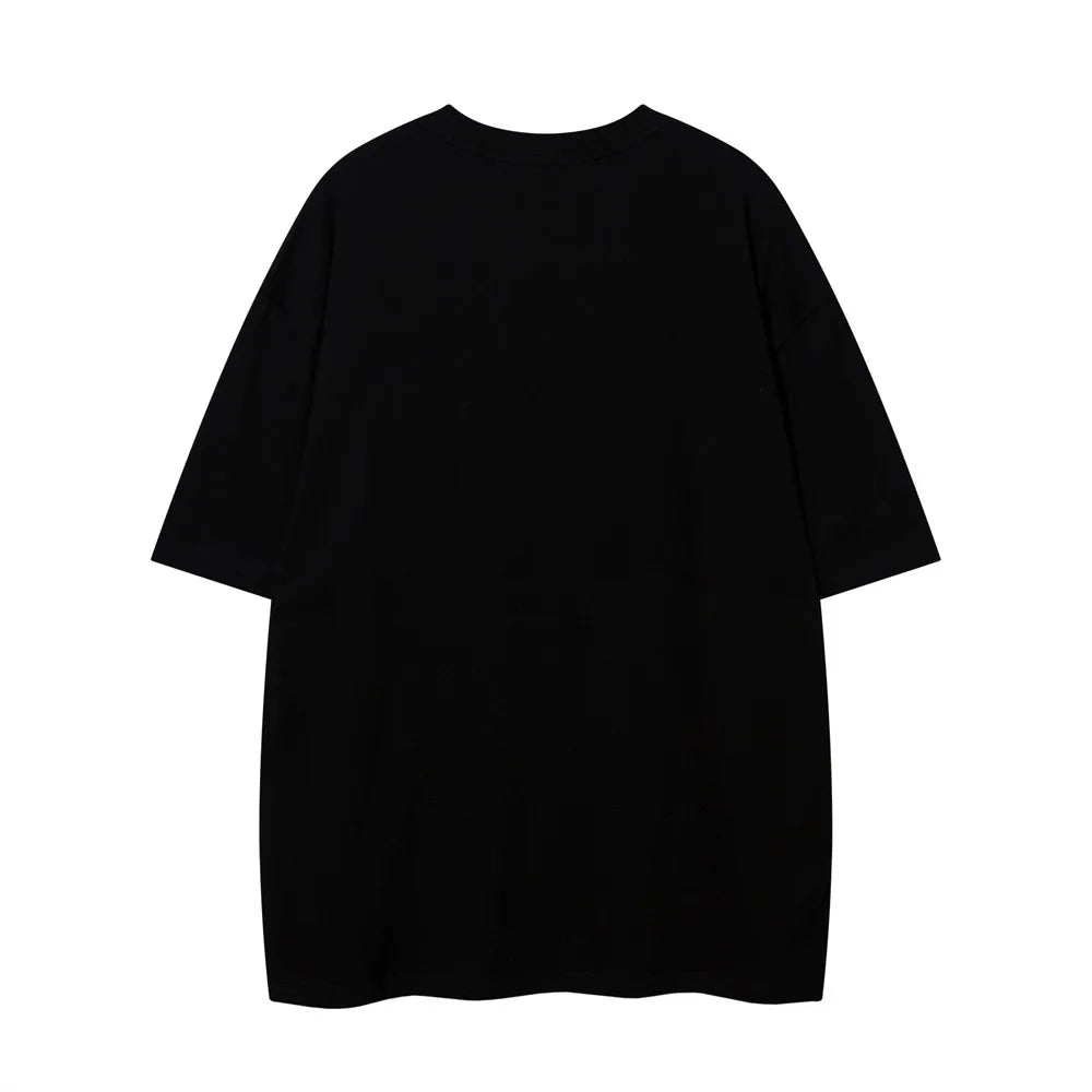 Summer T Shirt Men Cartoon Anime T-shirt For Men Hip Hop Streetwear O-neck Half Sleeve 100% Cotton Breathable Casual Tops Tees