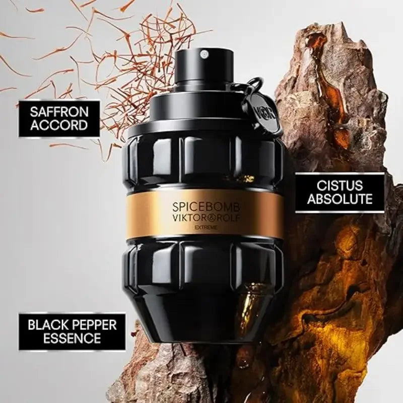 Viktor & Rolf Boom! Men's Perfume - Spicy Wood Mixed With Amber and Vanilla, 3.4 Ounces, Lasting Fragrance, High-quality Men's
