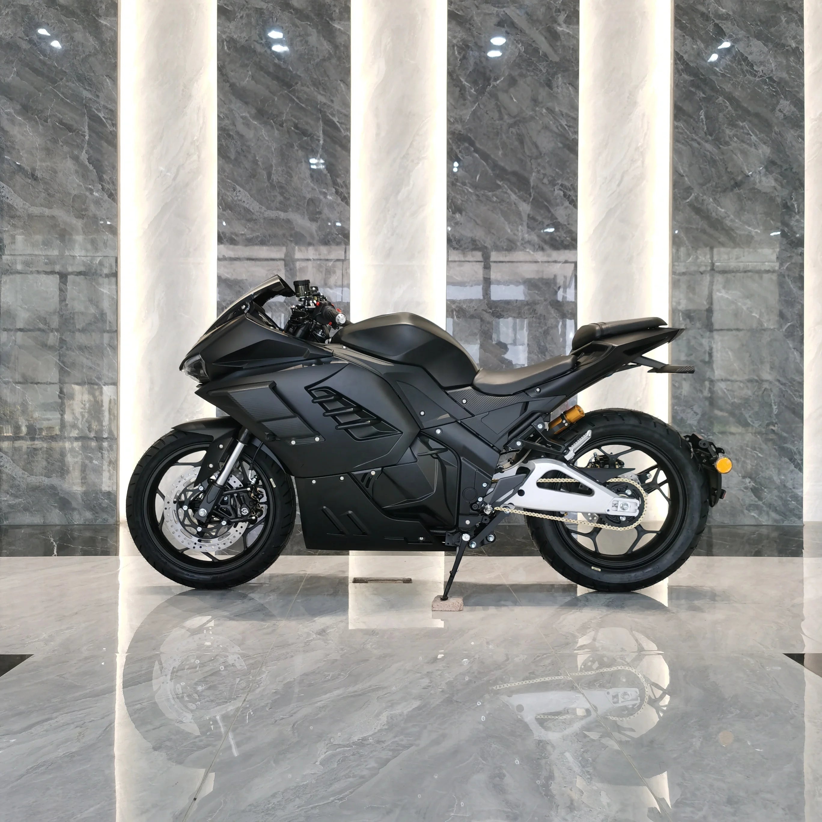 Strovan Motorcycle Unique Design Aluminum Flat Fork Top Speed 140km/h Hot Sell Electric Motorcycle Scooter Bike
