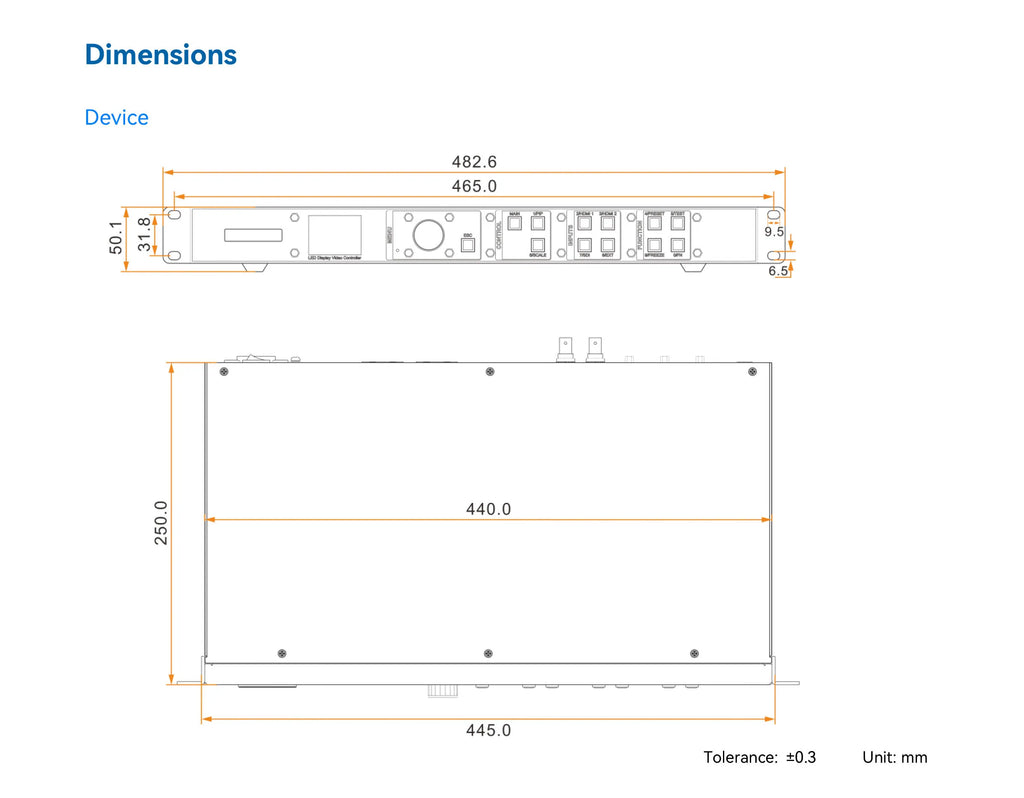 LED video wall Video Processor Novastar CMS260 All-in-one led controller with Four Network Ports to replace VX400S-N