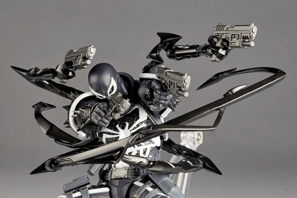 KAIYODO Original Authentic [Evoltech] Amazing Yamaguchi MARVEL  · Agent Venom VENOM/ CARNAGE Mobile Doll Model Handmade Toy Gift