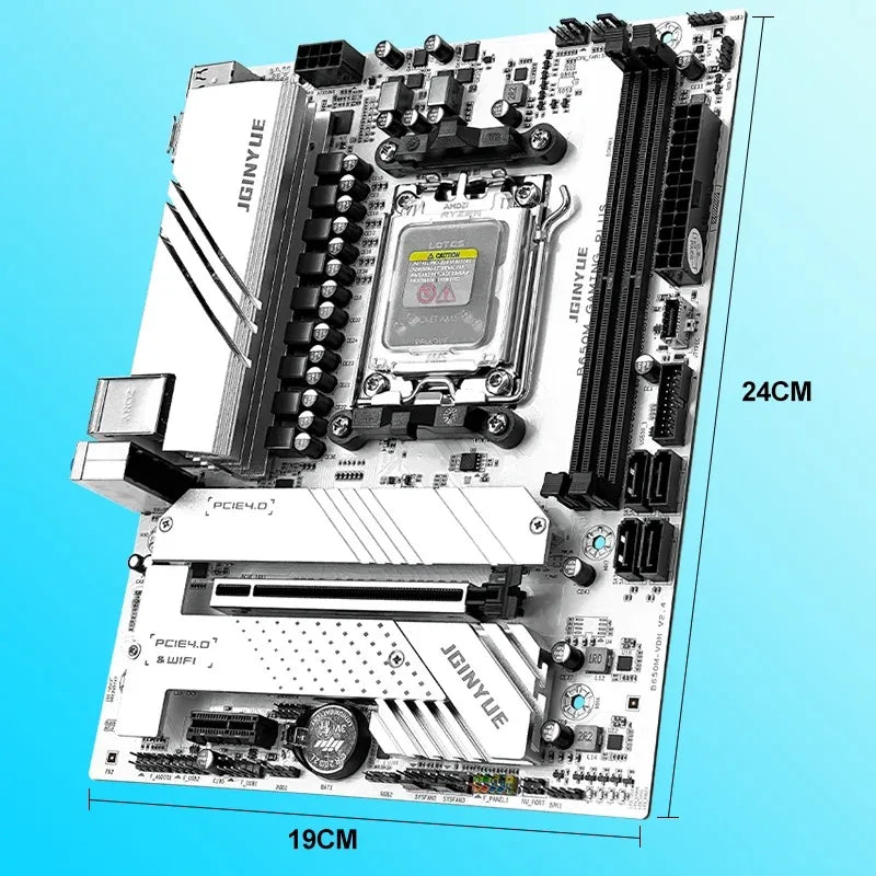 B650 Diy Gaming Computer Motherboard Kit R5 7600X R5 9600X CPU And 2*16GB 6000Mhz DDR5 RAM Support SATA3.0 B650M GAMING PLUS