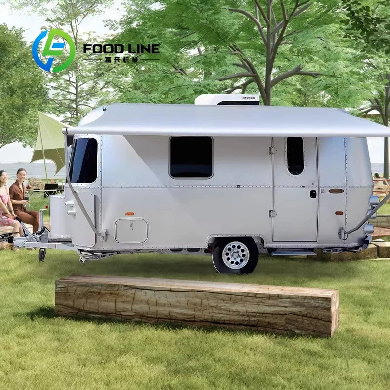 Customized New Design Offroad Aluminum 4x4 Camper Trailer Caravan Van Motorhome with Bathroom for Outdoor Camping