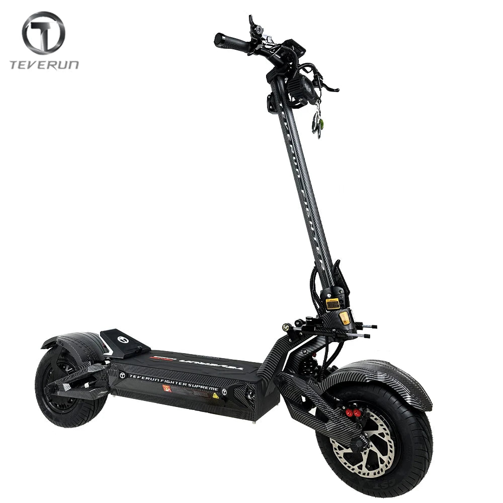 Original Teverun Fighter 7260R 72V 60Ah V4 Peak Power 15000W Motor With GPS PKE Max Speed 120KM/H n Electric Scooter