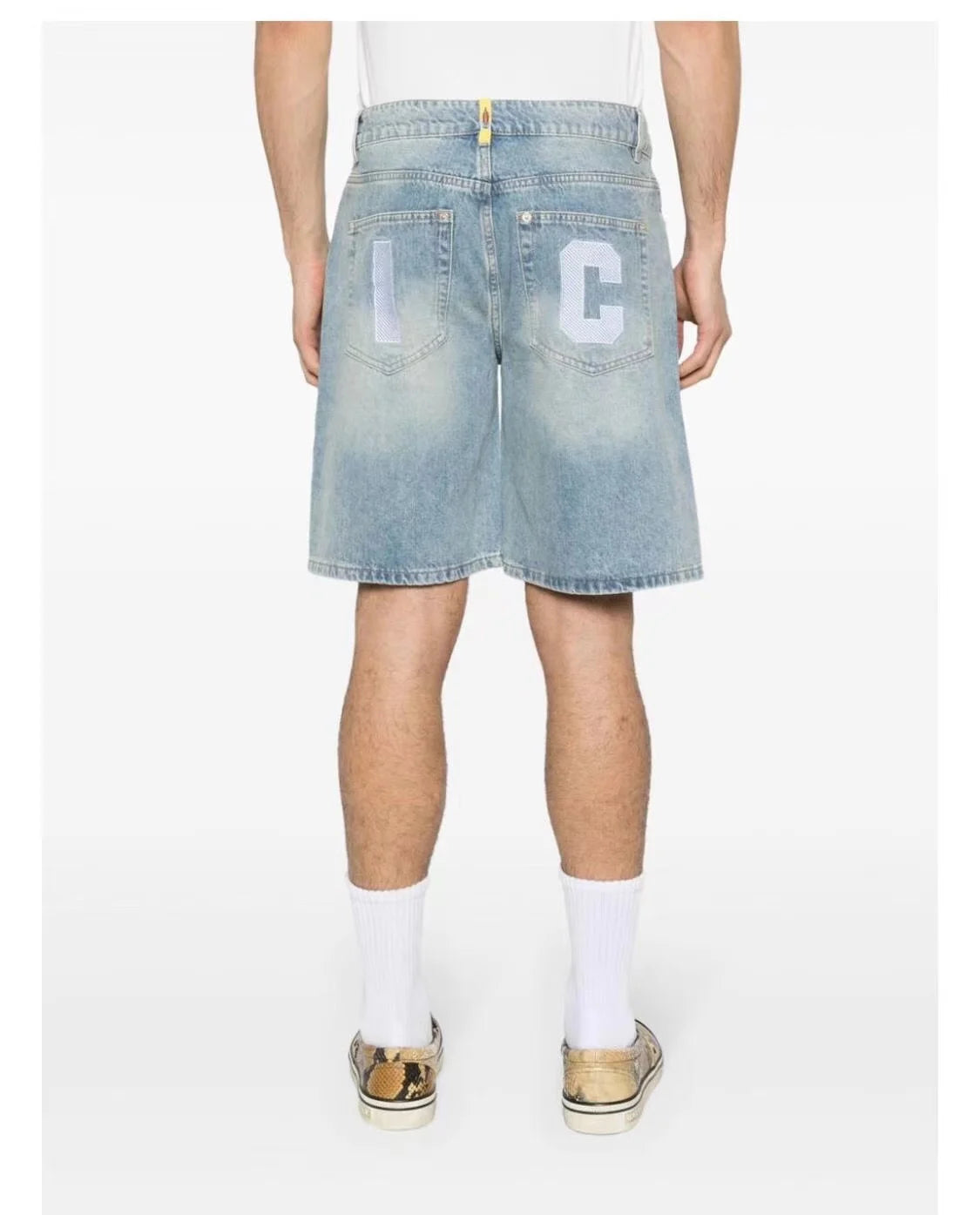 Top Quality Classic Printed Mens Casual Jeans Shorts Zipper Loose Fit Capri Men Denim Shorts Pants