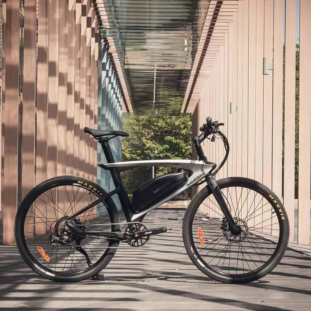 26" Carbon Fiber Electric Mountain E-Bike 500W 15Ah  Speed 48V Down Tube Battery Rear Hub Motor Road Bikes