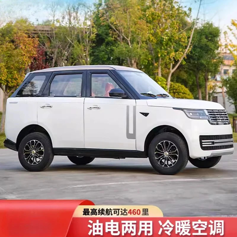 Laotou Le electric four-wheeler scooter new energy oil and electricity dual-purpose car small four-wheel battery car