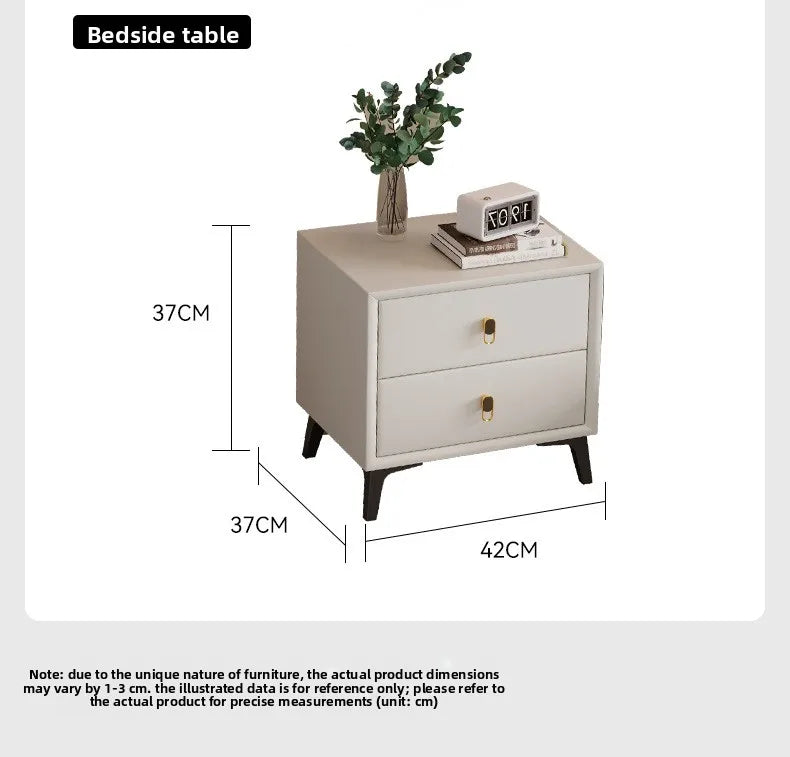 Cream white bed modern minimalist master bedroom bed frame light luxury comfortable bases e armações de cama interior furniture