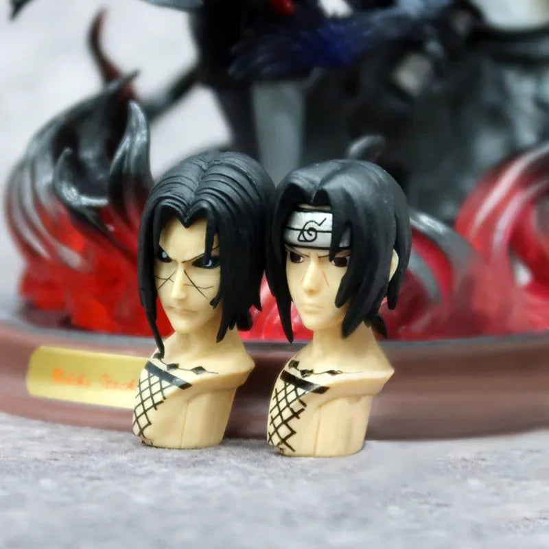 Naruto Anime Figure Uchiha Itachi Pvc Action Figure Toy Naruto Shippuden Uchiha Itachi And Crow Collection Model Toy 25cm