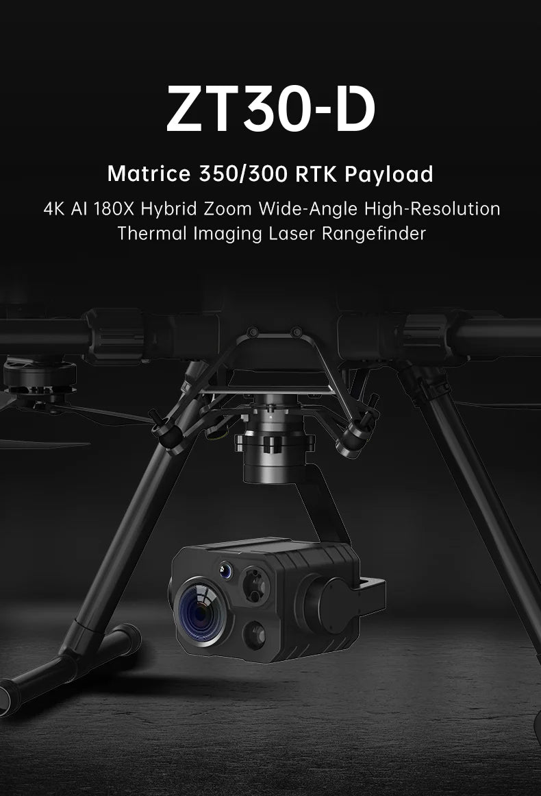 SIYI ZT30 AI 180x Quad-Light Pod Hybrid Light Varying Wide-Angle PTZ Mapping Four Sensors UAVs UGVs Drone Accessories DIY Camera
