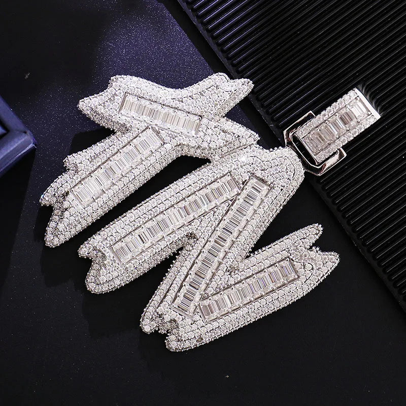 Provence Letter Pendant for Men Moissanite Miami Fashion Pendant for Women Hip Hop Pendant Custom Jewelry