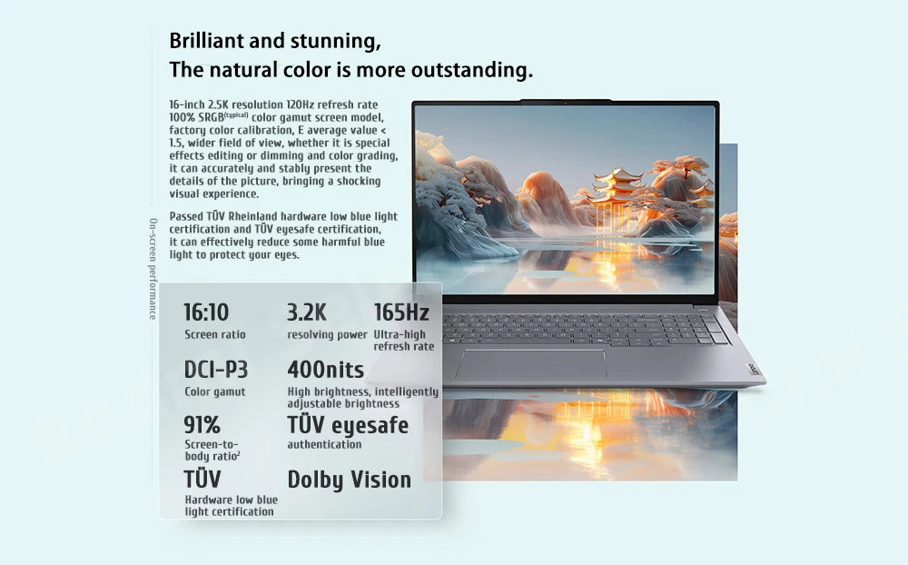Lenovo Laptop ThinkBook 16+ 2024 AI Ryzen AI 9 365  RAM 32GB  1TB SSD AMD Radeon 880M 16-inch 3.2K LED 165Hz Screen Notebook Pc