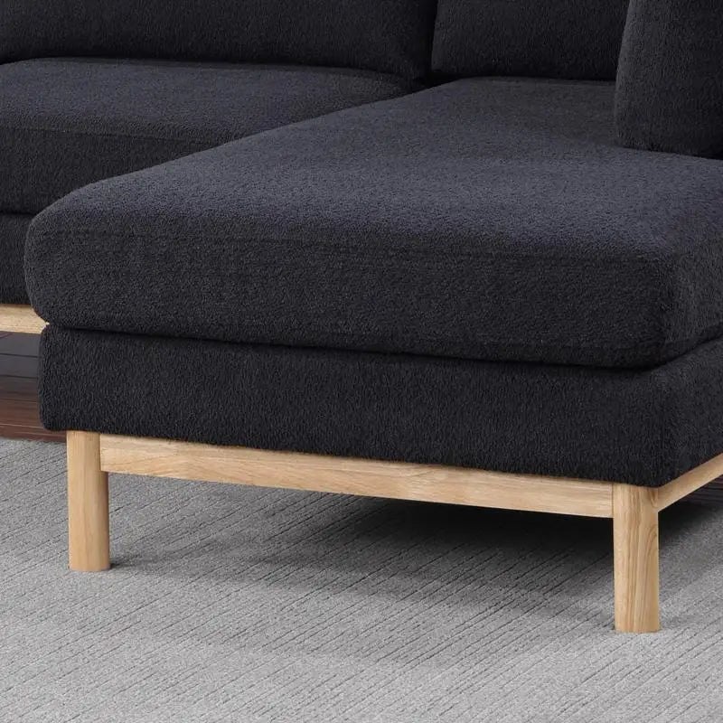 U-Shape Double Chaise Wide 124 Inch Sectional Sofa