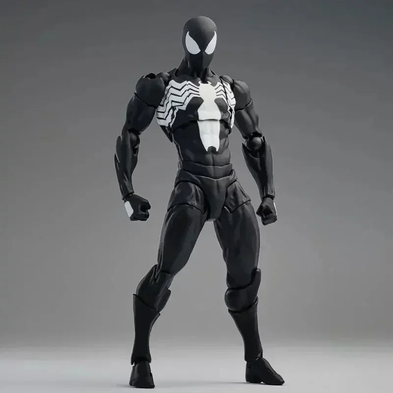 Mess Toys Spider-Man Symbiote Black Suit – Neighbor & Scarlet Spider Anime Action Figure – In Stock Gift Toy