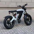 SXLL Electric Hybrid Bike Vintage Off-Road Ebike 750W Full Suspension Moped Electric Off-Road Bike