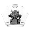 Europe and America 2025 New Round Neck Anime Printing Trend Lazy Fashion Men's Winter Sweater Wholesale