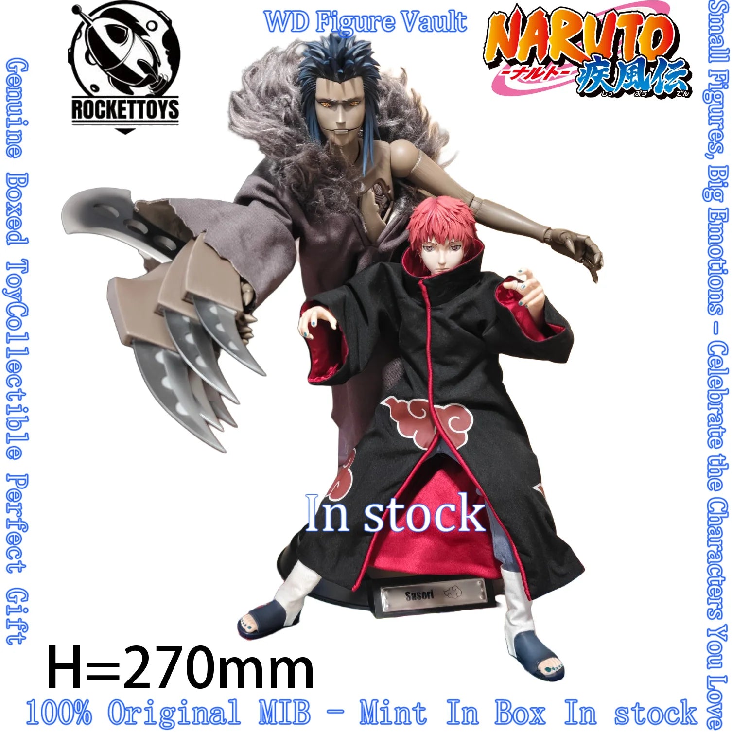 In stock RocketToys (ROC) 010 NARUTO Shippuden  SasoriFigures  Sasori Anime Model Genuine Boxed Toy Gift