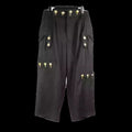 TOP-YAMAMOTO Japanese original design Dark and niche woolen black gold-button loose pants Casual pants