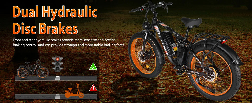 26 Dual Motor Electric Bike for Adults, 5000W Peak 210NM 40-46MPH Fast E-Bike, 52V 25AH Motorcycle, 32-90 Miles, 26