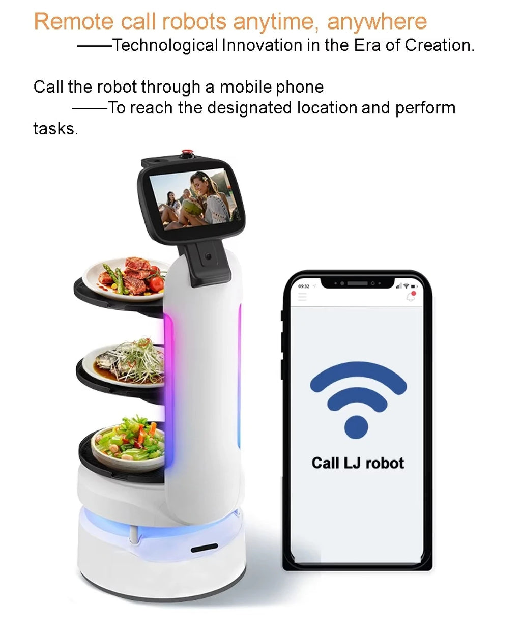 Humanoid Robot for Restaurants AI Driven Food Delivery and Waiter Service