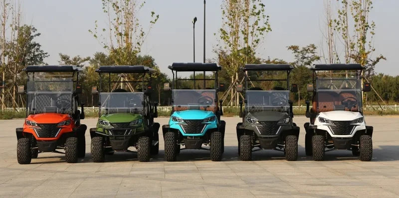 Golf Cart Long Range Lithium Battery Electric 60/72v Travel Electric Cart Club Car Golf Carts  For Sale