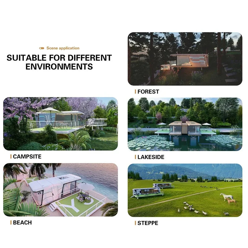 Modern Capsule House Factory Price Prefabricated Prefabricated Houses Luxury High Quality Space Capsule Home Wind Resistance