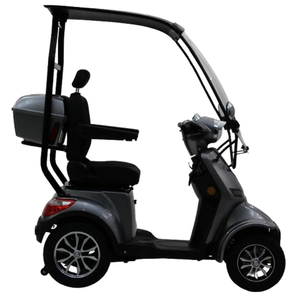 Modification Hot-selling 4-Wheel Electric Mobility Scooter with Canopy Roof Max 25km/h Long Range Outdoor Travel for Adult