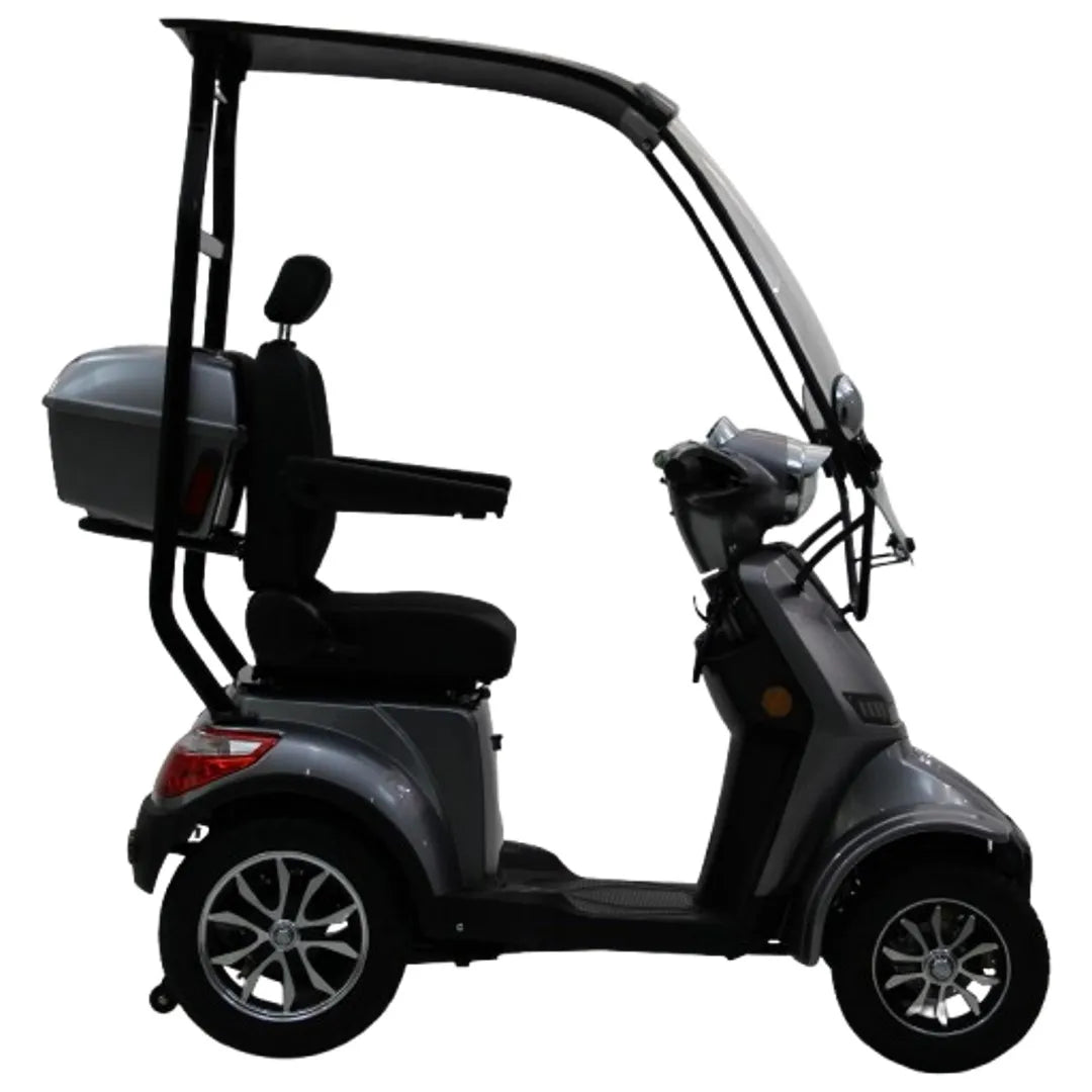 Modification Hot-selling 4-Wheel Electric Mobility Scooter with Canopy Roof Max 25km/h Long Range Outdoor Travel for Adult