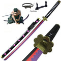40incn Roronoa Zoro Katana Ninja Knife Sword Anime Cosplay Costume Zoro Real Size Japanese Katana Original Samurai Sabre Gift