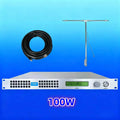 110V/220V YXHT-100W FM Transmitter, Stable Performance, Energy-Saving, Low Noise, MPX Input for Radio Broadcast, Hotel Lobby