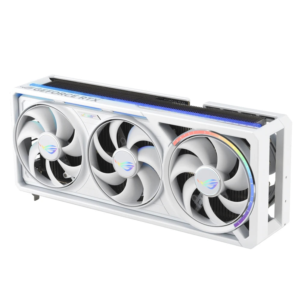 ASUS ROG Astral RTX 5080 O16G White Gaming Graphics Card 16GB GDDR7 PCIe 5.0 Quad-Fan Blackwell DLSS 4 White Edition
