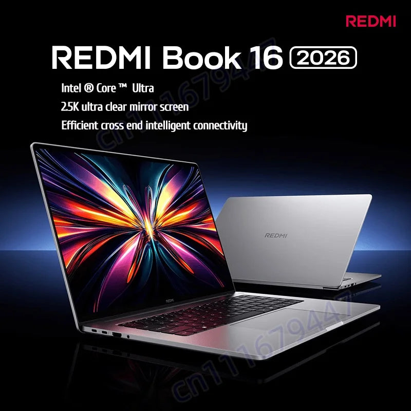 2026 Xiaomi Laptop REDMI Book 16 2026 Intel Core Ultra 5 125H ARC Graphics 16G/32G 1TB 16"  2.5K 120Hz PC