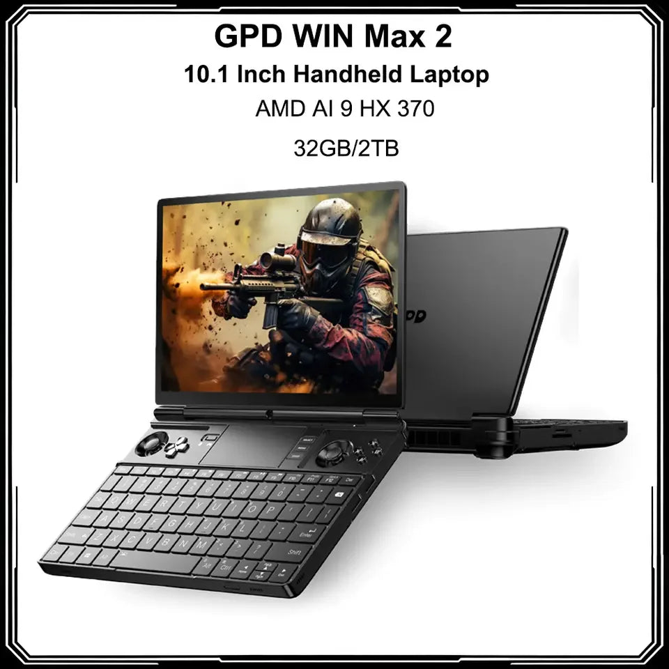 2025 AMD 8840U AI9 HX370 Processor Gaming Laptop - Max 2 32GB RAM 1TB/2TB SSD LPDDR5 Mini PC Notebook - Hot WIN 2