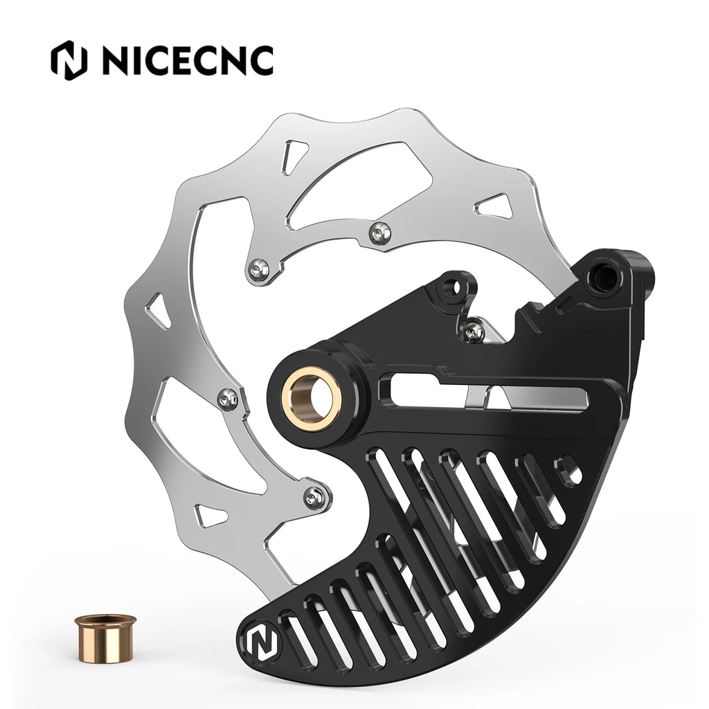 NICECNC For STARK VARG MX/EX Electric Dirt Bike 2024 2025 240mm Flame Oversize Rear Brake Disc Rotor & Rear Brake Disc Guard