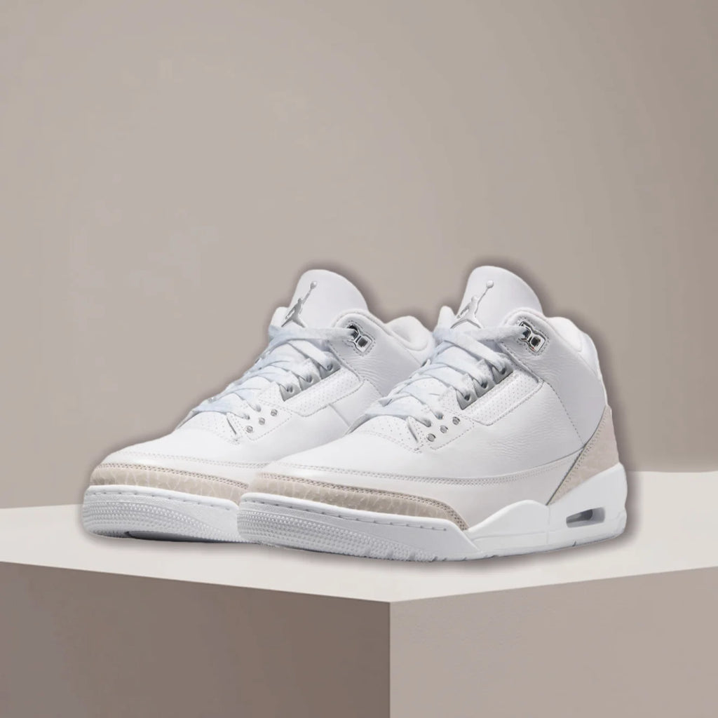Nike Air Jordan 3 Leather “Pure Money” Mid-Top Basketball Shoes Comfortable, Durable, Slip-Resistant - Unisex Style CT8532111
