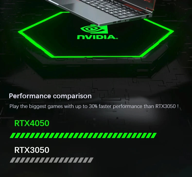 Oushedi Gaming Laptop Computer Intel Core i9-13900H NVIDIA RTX 4050 6G 16 Inch IPS 2*DDR5 MAX 64GB 2*M.2 PCIE SSD WIFI Windows11