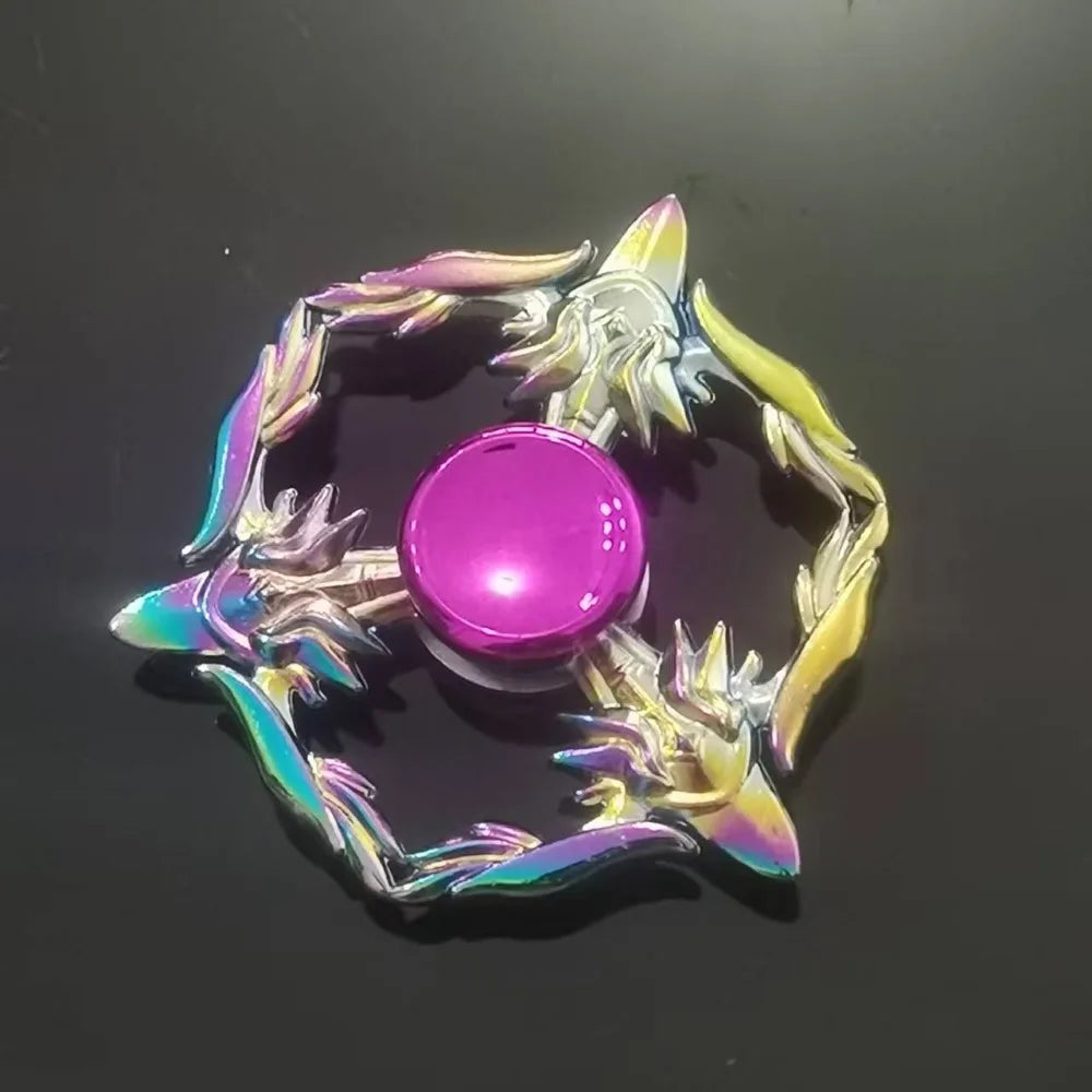 New Style Colorful Alloy Fidget Spinner Gradient Color R188 Mute Bearing EDC Metal Hand Spinner Adult Stress Relief  Fidget Toys