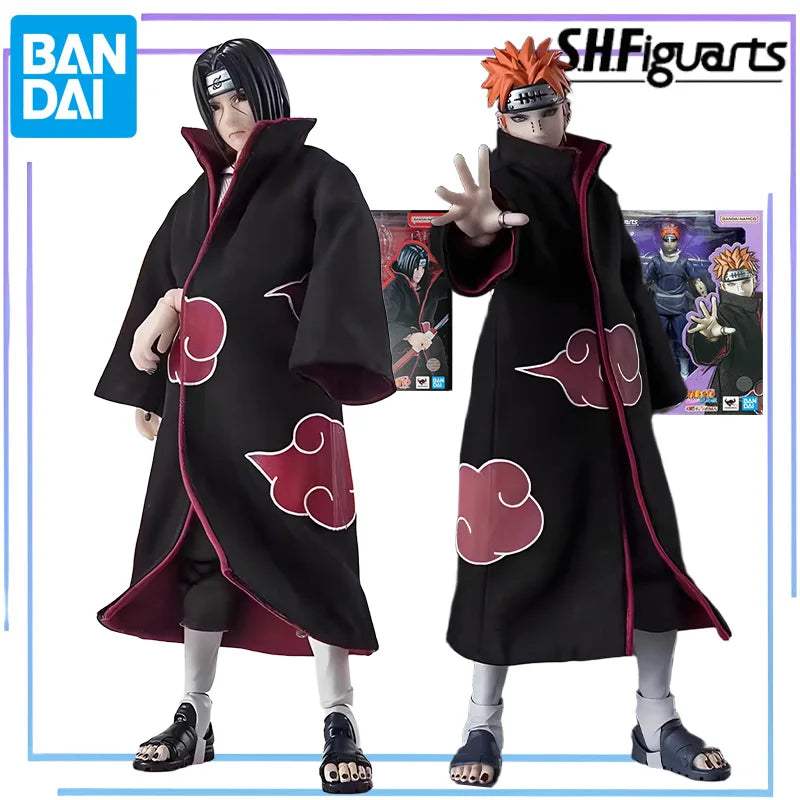 Bandai Original S.H.Figuarts Series Naruto:Akatsuki Figure Anime Movable Character Assembly Figures Model Toys Collectible Model