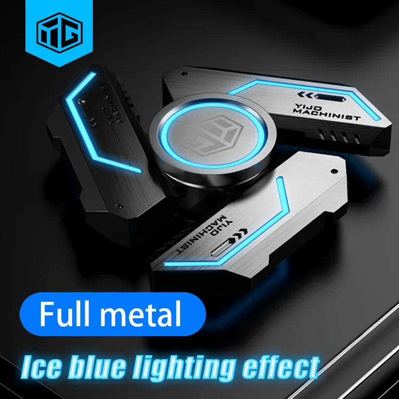 Fidget Spinner Alloy Luminous Light EDC Hand Gyroscope Stress Toys R188 Silent Bearing for Adults Male Kids Toys Birthday Gift