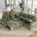 L Shaped Sectional Sleeper Sofa with Pull Out Bed Storage USB Charging Living Room Apartment, Custom
