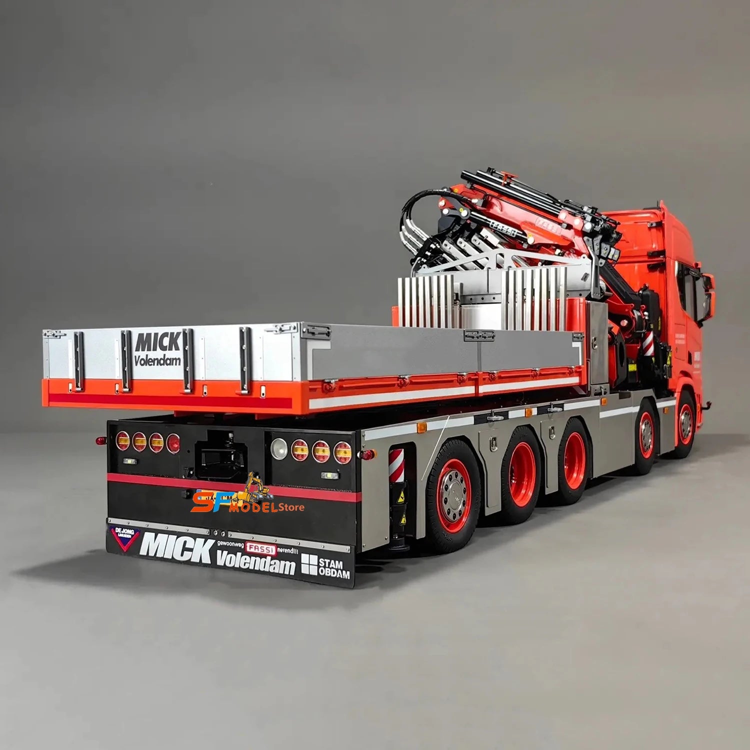 F1650 Crane 10x10 R650 RC Truck 1/14 Hydraulic Crane Truck Metal Model High-end Custom Engineering Machinery RC Car Model Toy