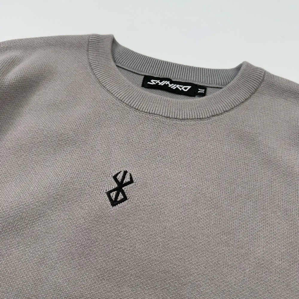 Heavyweight Anime Character Y2K Style Oversized Knitted Sweater Couple Loose Autumn Winter Overhead Knitted Pullover