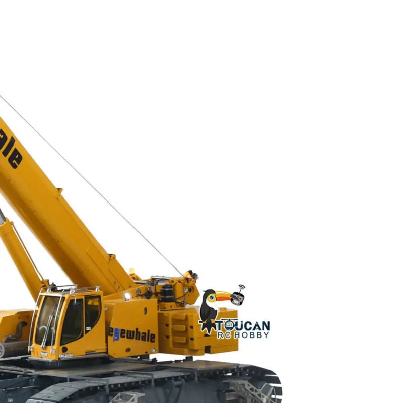 D1220 1:14 Hydraulic Remote Control Telescopic Crawler Crane Heavy Duty RC Cranes Cars Tracked Construction Truck Models